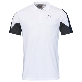T-shirt pour homme Head Club 22 Tech Polo Shirt Men White/Dark Blue