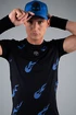 T-shirt pour homme Hydrogen  Flames Tech Tee Black/Bluette