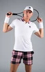 T-shirt pour homme Hydrogen  Tartan Zipped Tech Polo White (Pink/Black)  M
