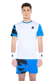 T-shirt pour homme Hydrogen Tech Camo Tee White/Blue