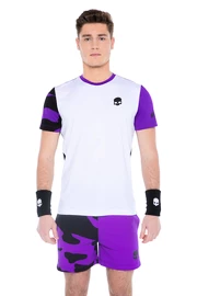 T-shirt pour homme Hydrogen Tech Camo Tee White/Purple