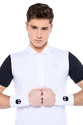 T-shirt pour homme Hydrogen  Tech Zipped Polo White/Blue