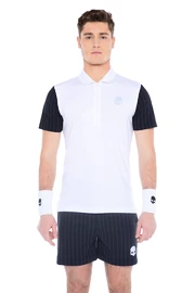 T-shirt pour homme Hydrogen Tech Zipped Polo White/Blue