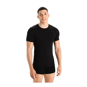 T-shirt pour homme Icebreaker Merino Anatomica 150 SS Crewe Black