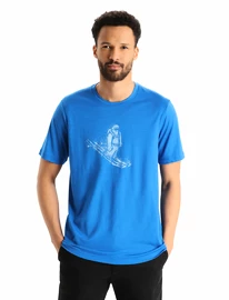 T-shirt pour homme Icebreaker Tech Lite II SS Skiing Yeti Lazurite