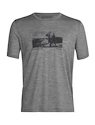 T-shirt pour homme Icebreaker  Tech Lite II SS Tee Natural Run Club Metro SS22 XL