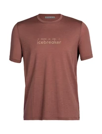 T-shirt pour homme Icebreaker Tech Lite II SS Tee Nature Touring Club Grape SS22