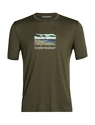 T-shirt pour homme Icebreaker  Tech Lite II SS Tee Trailhead Loden