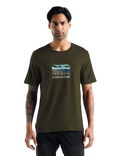 T-shirt pour homme Icebreaker  Tech Lite II SS Tee Trailhead Loden