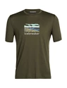 T-shirt pour homme Icebreaker  Tech Lite II SS Tee Trailhead Loden SS22