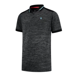 T-shirt pour homme K-Swiss Hypercourt Polo Melange Jet Black