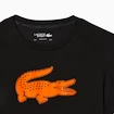 T-shirt pour homme Lacoste  Big Logo Core Performance T-Shirt Black/Sunrise