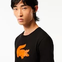 T-shirt pour homme Lacoste  Big Logo Core Performance T-Shirt Black/Sunrise