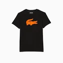 T-shirt pour homme Lacoste  Big Logo Core Performance T-Shirt Black/Sunrise