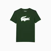 T-shirt pour homme Lacoste  Big Logo Core Performance T-Shirt Green/White