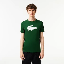 T-shirt pour homme Lacoste Big Logo Core Performance T-Shirt Green/White