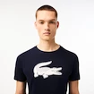 T-shirt pour homme Lacoste  Big Logo Core Performance T-Shirt Navy Blue/White