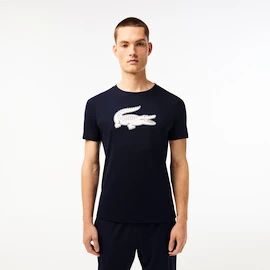 T-shirt pour homme Lacoste Big Logo Core Performance T-Shirt Navy Blue/White