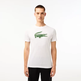 T-shirt pour homme Lacoste Big Logo Core Performance T-Shirt White/Green