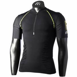 T-shirt pour homme Mico M1 Trail Zip Neck Nero