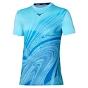 T-shirt pour homme Mizuno  Charge Shadow Graphic Tee Blue Glow