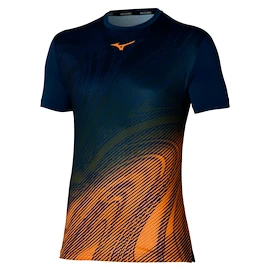 T-shirt pour homme Mizuno Charge Shadow Graphic Tee Pageant Blue