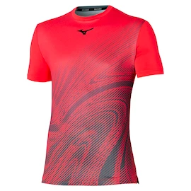 T-shirt pour homme Mizuno Charge Shadow Graphic Tee Radiant Red