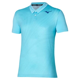 T-shirt pour homme Mizuno Charge Shadow Polo Blue Glow