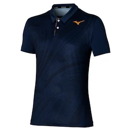 T-shirt pour homme Mizuno Charge Shadow Polo Pageant Blue