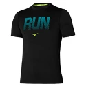 T-shirt pour homme Mizuno  Core Graphic RUN Tee Black