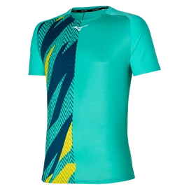 T-shirt pour homme Mizuno Shadow Graphic Tee Turquoise