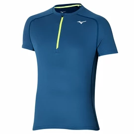 T-shirt pour homme Mizuno Trail DryAeroFlow Tee Gibraltar Sea