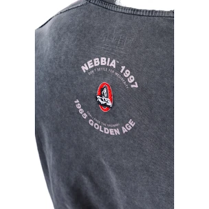 T-shirt pour homme Nebbia NEBBIA x OLYMPIA Washed Oversized T-Shirt GOLDEN AGE 790 black