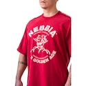 T-shirt pour homme Nebbia NEBBIA x OLYMPIA Washed Oversized T-Shirt GOLDEN AGE 790 red