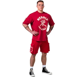 T-shirt pour homme Nebbia NEBBIA x OLYMPIA Washed Oversized T-Shirt GOLDEN AGE 790 red