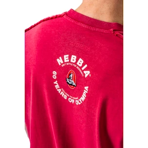 T-shirt pour homme Nebbia NEBBIA x OLYMPIA Washed Oversized T-Shirt GOLDEN AGE 790 red