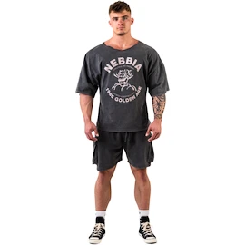 T-shirt pour homme Nebbia NEBBIA x OLYMPIA Washed Rag Top GOLDEN AGE 788 black