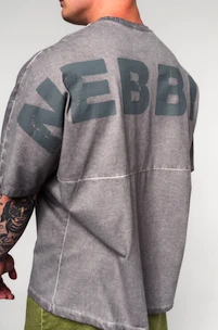T-shirt pour homme Nebbia  Washed-off Oversized Heavyweight Cotton T-shirt NO SHORTCUTS 369 Light Grey