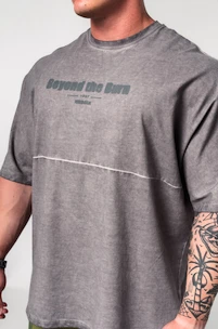 T-shirt pour homme Nebbia  Washed-off Oversized Heavyweight Cotton T-shirt NO SHORTCUTS 369 Light Grey