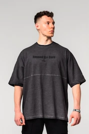T-shirt pour homme Nebbia Washed-off Oversized Heavyweight Cotton T-shirt NO SHORTCUTS Black