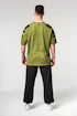 T-shirt pour homme Nebbia  Washed-off Oversized T-shirt LIFTING CLUB Green