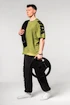 T-shirt pour homme Nebbia  Washed-off Oversized T-shirt LIFTING CLUB Green