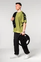 T-shirt pour homme Nebbia  Washed-off Oversized T-shirt LIFTING CLUB Green
