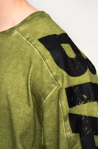 T-shirt pour homme Nebbia  Washed-off Oversized T-shirt LIFTING CLUB Green