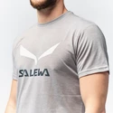 T-shirt pour homme Salewa  Solidlogo Dri-Release Heather Grey