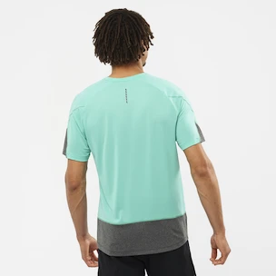 T-shirt pour homme Salomon Cross Run SS Tee Pool Blue/Black