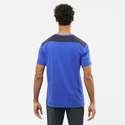T-shirt pour homme Salomon  Essential Colorblock Nautica Blue