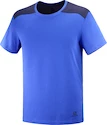 T-shirt pour homme Salomon  Essential Colorblock Nautica Blue  SS22 XL