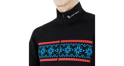 T-shirt pour homme Sensor  Coolmax Thermo FZ LS Black