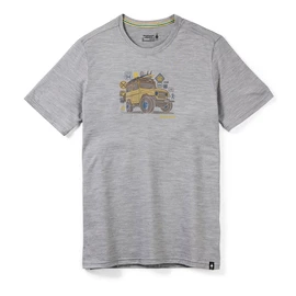 T-shirt pour homme Smartwool Merino Sport 150 Overland Adventure Gray Heather SS22